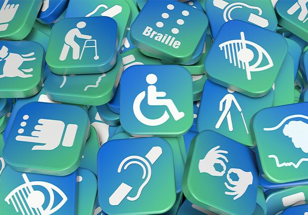 symbols representing different types of disabilities